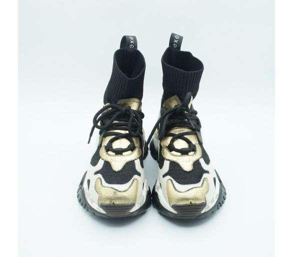 Sneaker Exé Leather Gold