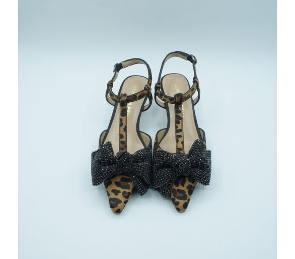 Zapato tacón mini lazo