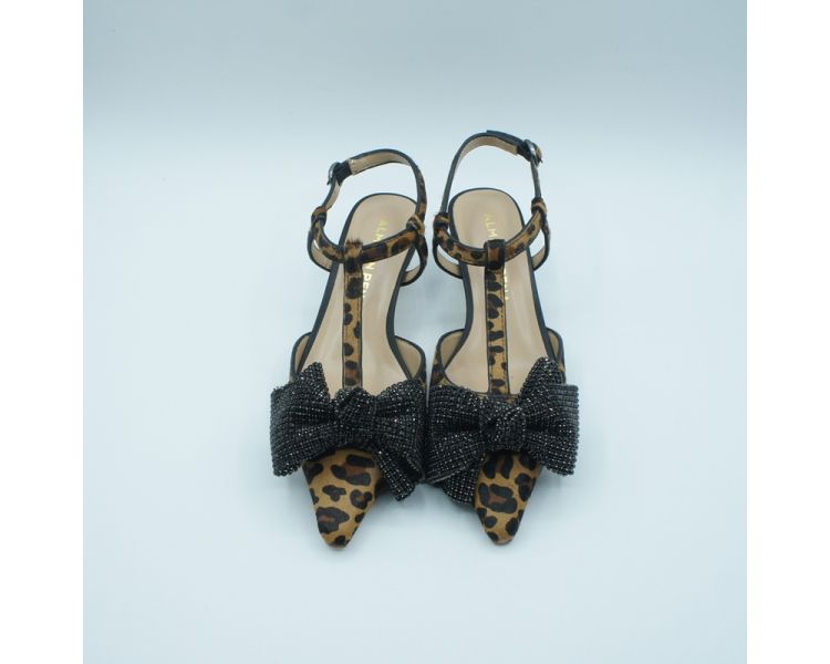 Zapato tacón mini lazo