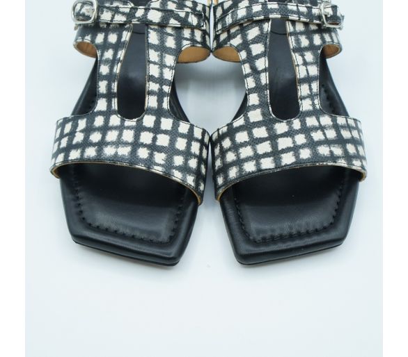 Sandalia cuadros Audley