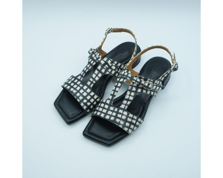 Sandalia cuadros Audley