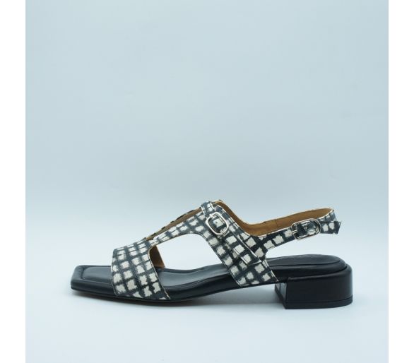 Sandalia cuadros Audley