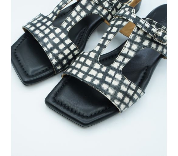 Sandalia cuadros Audley