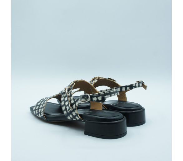 Sandalia cuadros Audley