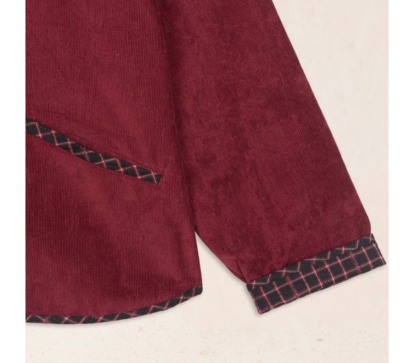 Chaqueta pana Burdeos