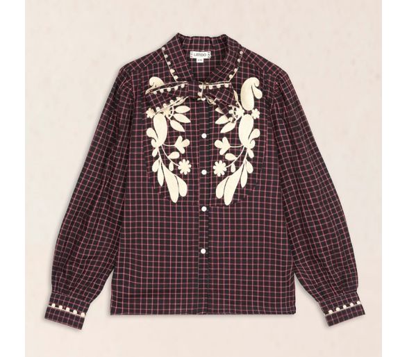 Blusa lazo bordada