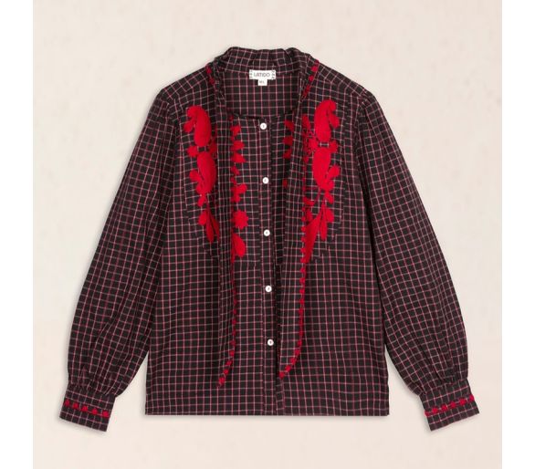 Blusa lazo bordada