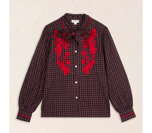 Blusa lazo bordada